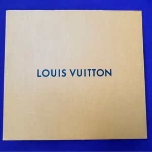 Authentic Louis Vuitton Empty Gift Box with Ribbon & Envelope 13”x16”x4”
